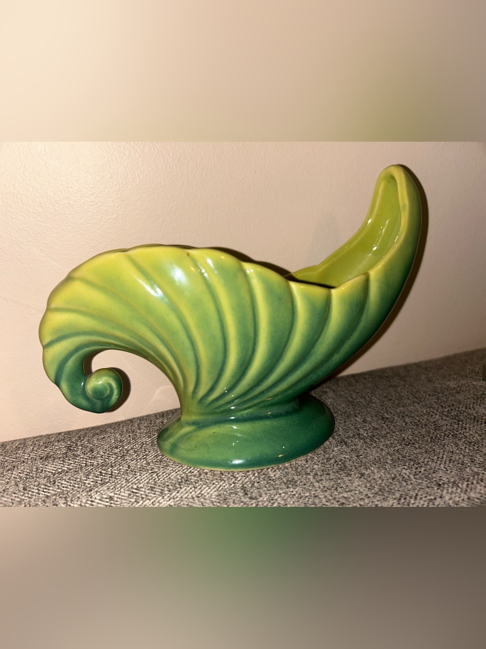 Beauceware Canada Vintage 40’s -50’s Unique Elongated Vase